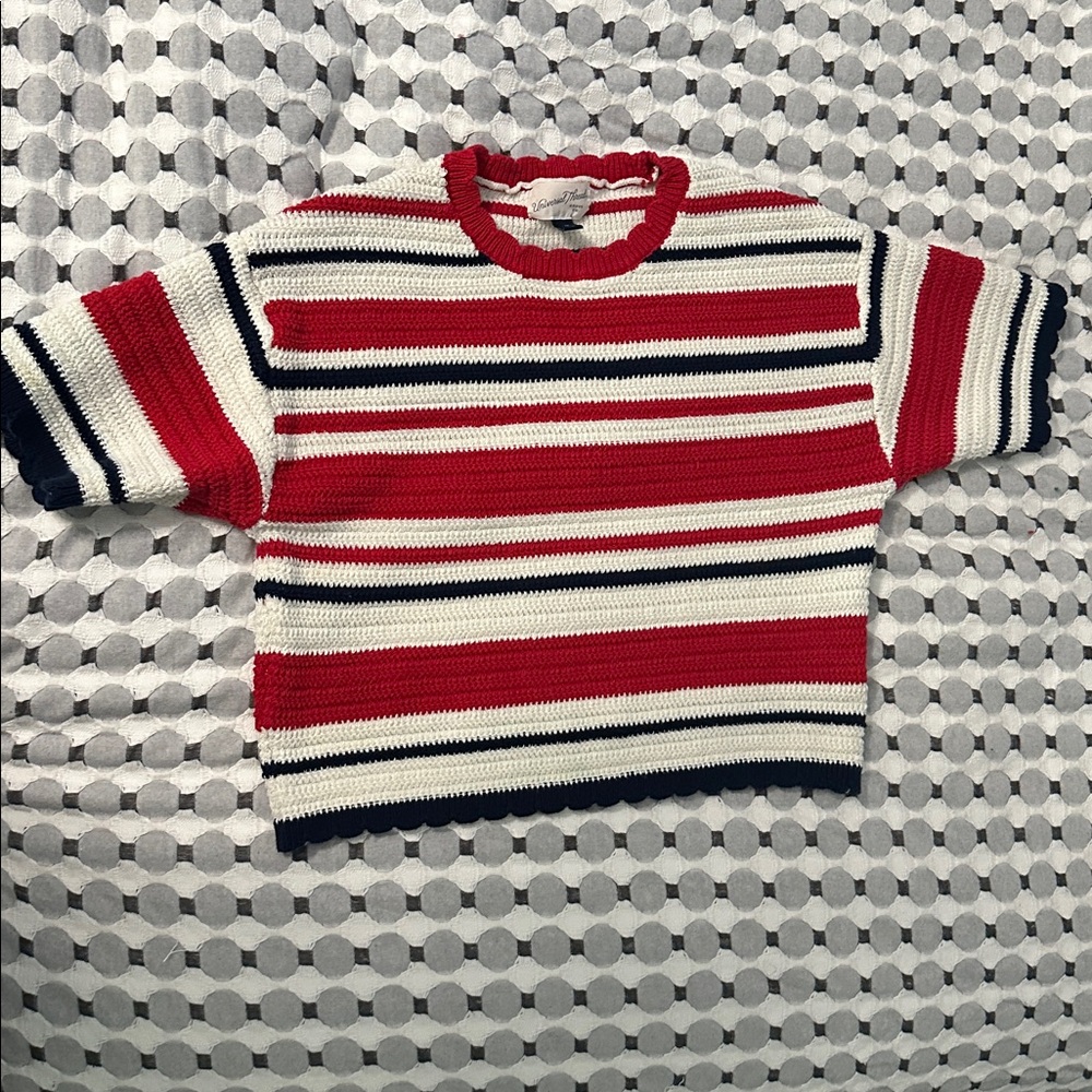 Universal Thread Red and White Striped Shirt